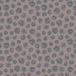 tree shell sponge two tone taupe teal medium scale