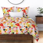 large scale floral, bright modern floral, boho chic painterly FLORALS color confident ©TERRICONRADDESIGNS