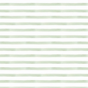 Green Watercolor Horizontal Stripes