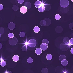 Sparkly Bokeh Pattern - Deep Violet Color