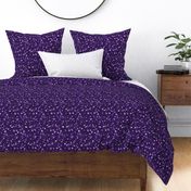 Small Sparkly Bokeh Pattern - Deep Violet Color