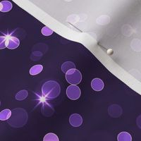 Small Sparkly Bokeh Pattern - Deep Violet Color