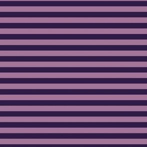Horizontal Bengal Stripe Pattern - Deep Violet and Mauve