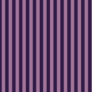 Vertical Bengal Stripe Pattern - Deep Violet and Mauve