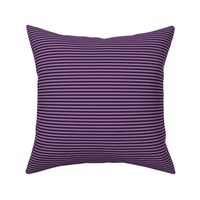 Small Horizontal Bengal Stripe Pattern - Deep Violet and Mauve
