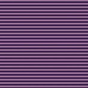 Small Horizontal Bengal Stripe Pattern - Deep Violet and Mauve