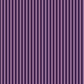 Small Vertical Bengal Stripe Pattern - Deep Violet and Mauve