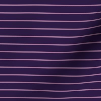 Horizontal Pin Stripe Pattern - Deep Violet and Mauve