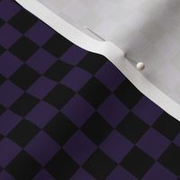 Checker Pattern - Deep Violet and Black