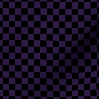 Checker Pattern - Deep Violet and Black
