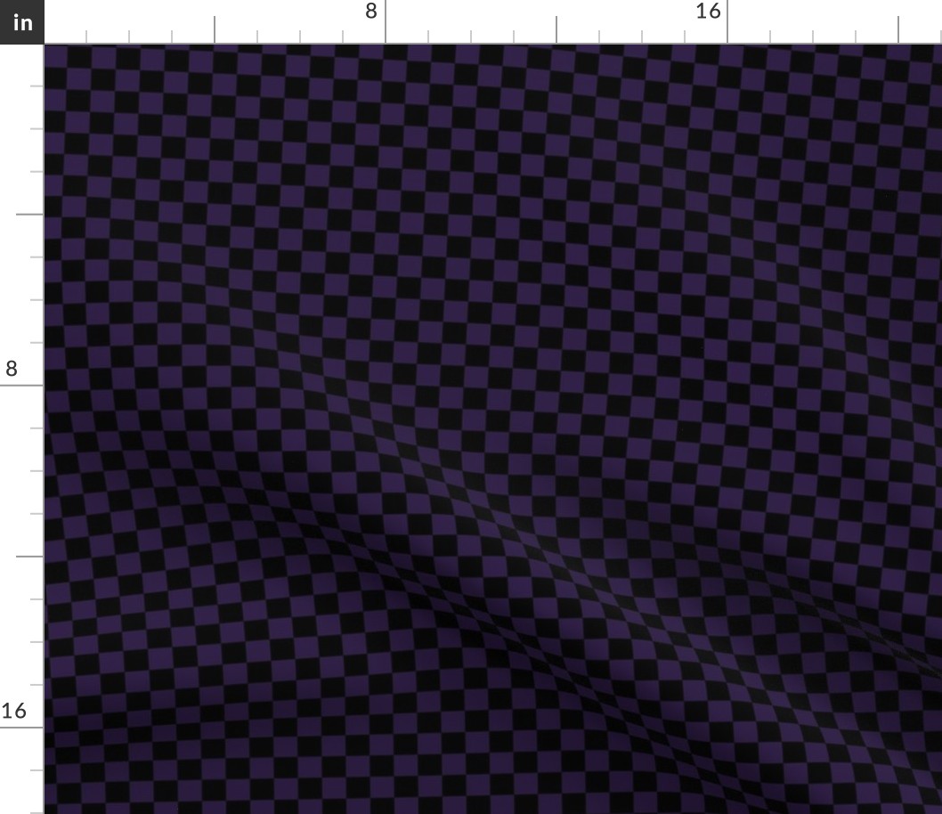 Checker Pattern - Deep Violet and Black