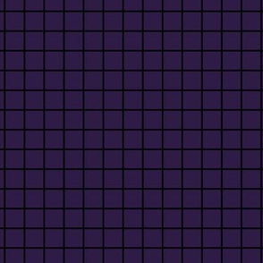 Grid Pattern - Deep Violet and Black