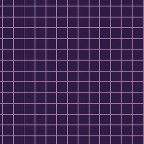 Grid Pattern - Deep Violet and Mauve