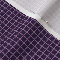 Small Grid Pattern - Deep Violet and Mauve