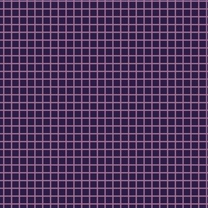 Small Grid Pattern - Deep Violet and Mauve