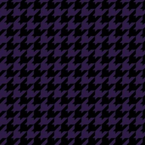 Houndstooth Pattern - Deep Violet and Black