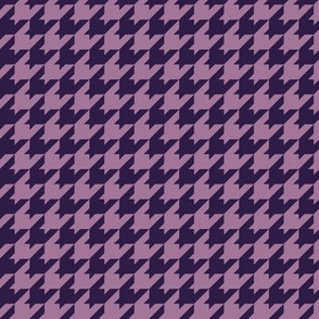 Houndstooth Pattern - Deep Violet and Mauve