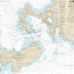 Woods Hole Cape Cod nautical map