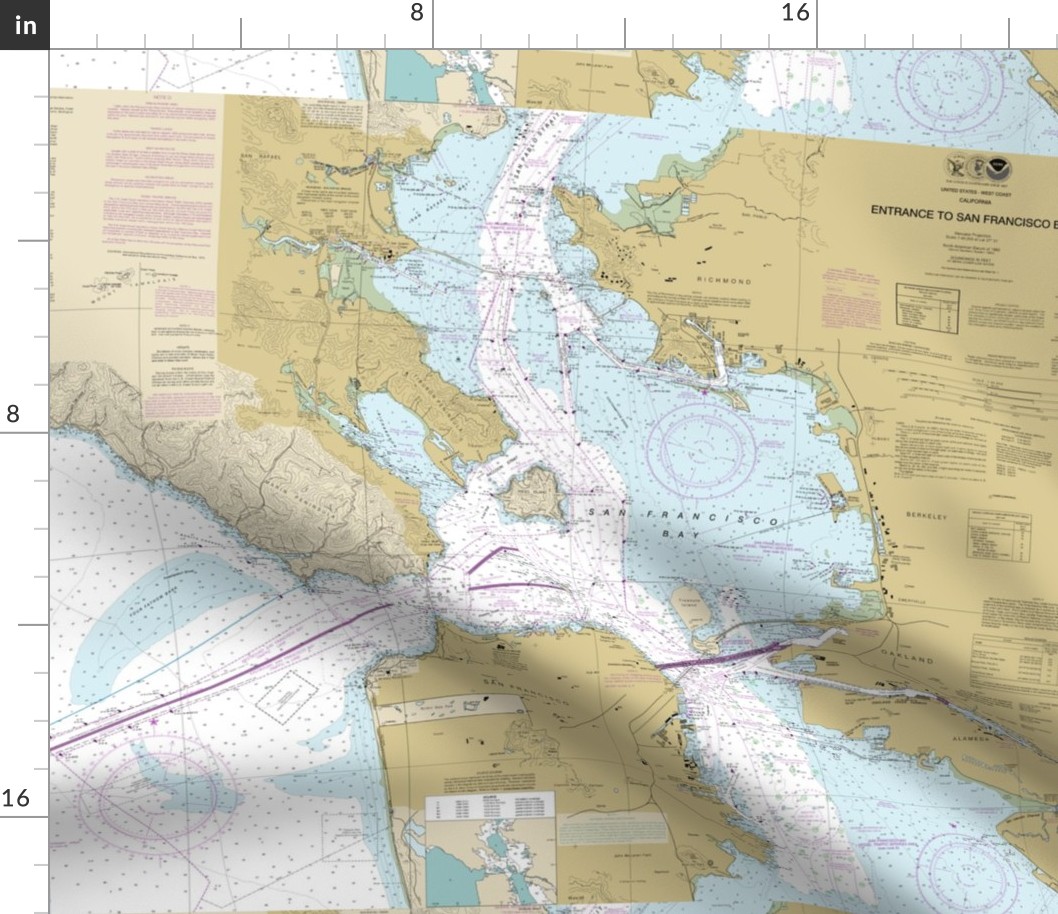 Northern San Francisco Bay nautical map