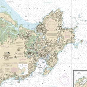 Cape Ann, Massachusetts nautical map