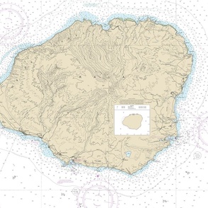Hawaii Kauai nautical map