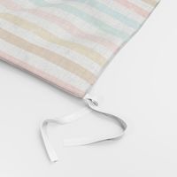 White Distressed Summer Rainbow Stripes - Half Inch stripe