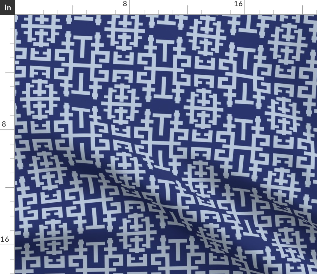 Chinoiserie small - dark indigo by JAF Studio