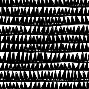 Armadillo Stripes Black and White