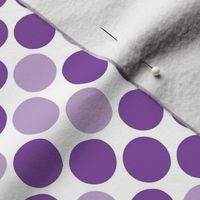 Purple polka dots cut and sew stocking
