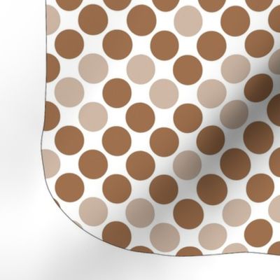 Polka dots browns cut and sew stocking