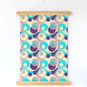 summer circles turquoise beige canvas texture effect water sun sky psmge