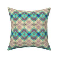 summer diagonal plaid canvas texture effect turquoise purple beige water sun sky psmge