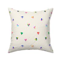 Ditsy Baby Hearts-small off-white