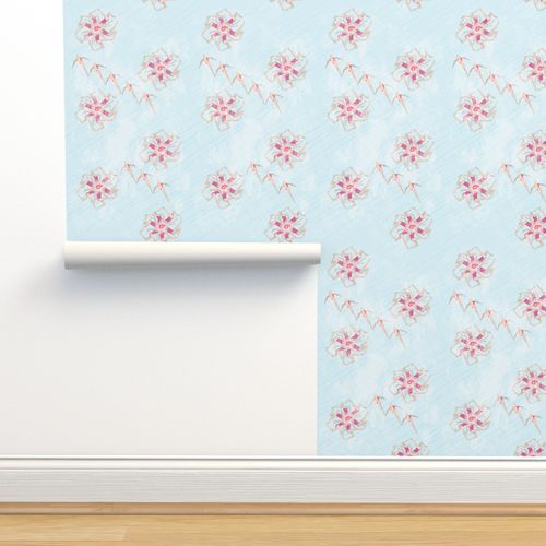 Synchronized Swimmers Wallpaper | Spoonflower