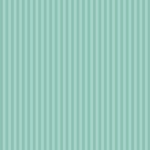 vertical tone-on-tone mint awning stripes | tiny