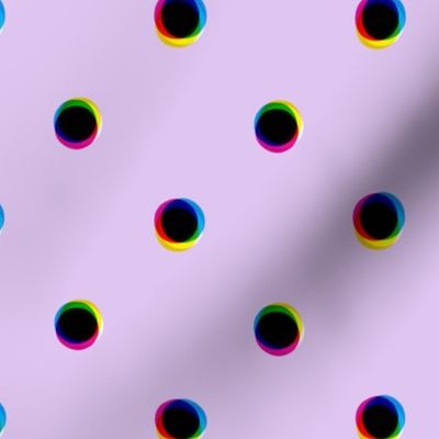 CMYK Polka Dots: Airy (Lavender)