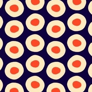 circle with dots blue orange