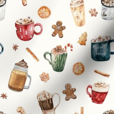 Hot Cocoa and Sweets - Hot Chocolate, Christmas, Gingerbread Cookies