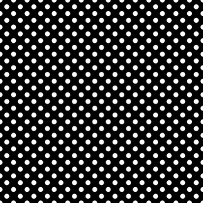 Polka Dots Black White