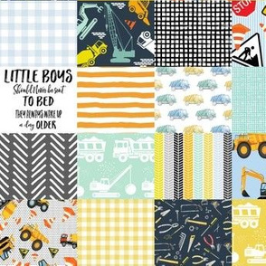 8" Little Boys Cheater Quilt