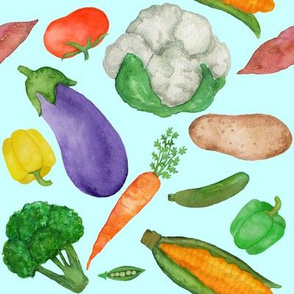 Vegetables- Lt Turquoise