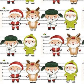 Naughty Santas Police lineup