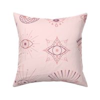 Pink Evil Eye Talismans- Large Scale