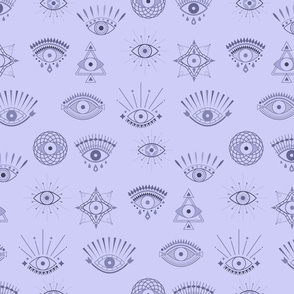 Periwinkle Evil Eye Talismans- Medium
