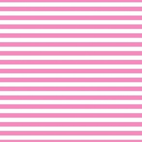 Cotton candy pink horizontal thin stripes