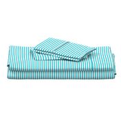 Turquoise blue thin horizontal stripes