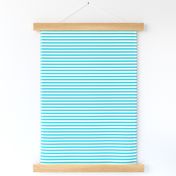 Turquoise blue thin horizontal stripes