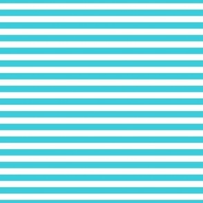 Turquoise blue thin horizontal stripes