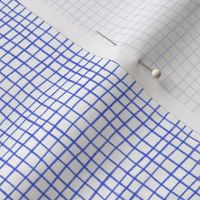 Hand Drawn Grid - Electric Blue on a White Background- 5x5