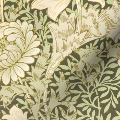 Chrysanthemum-William Morris Lrg scale